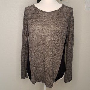 Madewell Gray/Dark Blue Long Sleeve T-Shirt Size S
